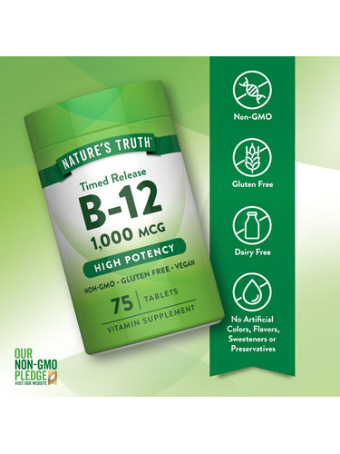 Vitamina B-12 1000 mcg Liberación Prolongada