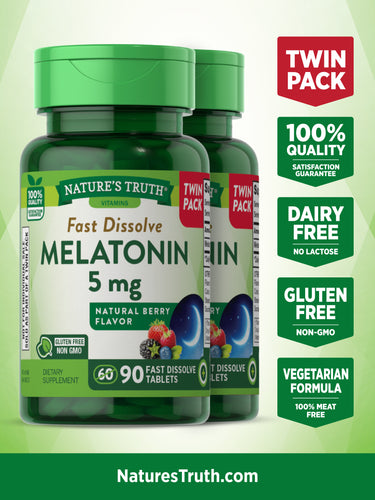 Melatonin 5 mg | 180 Tablets (2 X 90 Twin Pack)