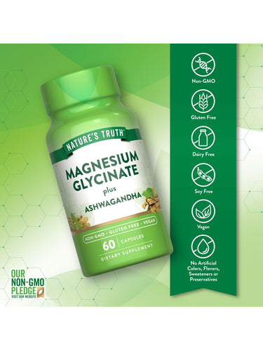 Glicinato de Magnesio con Ashwagandha