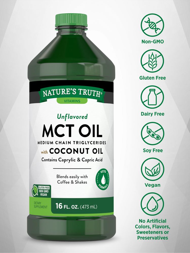 MCT Oil (Medium Chain Triglycerides) Liquid