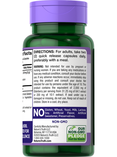 Sambucus Black Elderberry 2000 mg