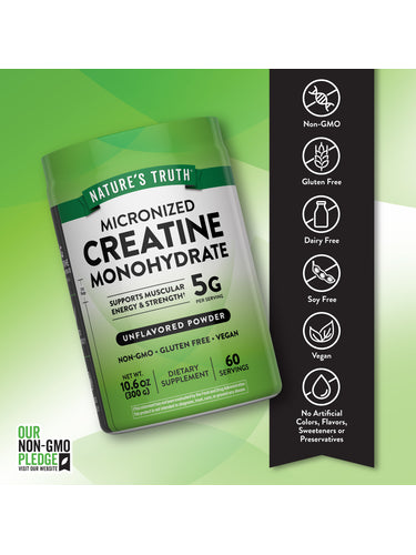 Micronized Creatine Powder | 10.6 Oz Supplement