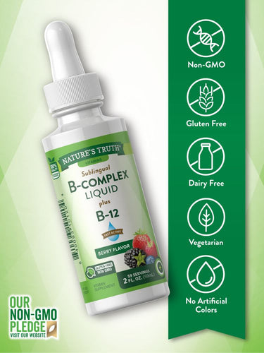 Vitamin B Complex Liquid | Berry Flavor