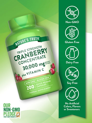 Cranberry Concentrate Pills | plus Vitamin C