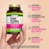 Product highlights graphic stating VAGINAL HEALTH, CRANBERRY + D-MANNOSE SUPPORT, MICROBIOME BALANCE, DIGESTIVE HEALTH.