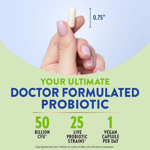 Raw Flora Daily Digestive Probiotic 50 Billion
