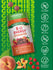 48 B-12 Energy Gummies in peach raspberry flavor, scattered with fresh fruit around the product bottle.
