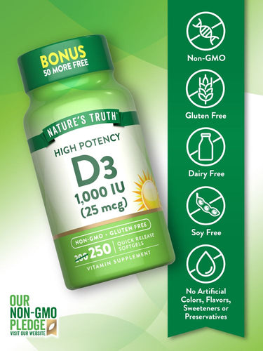 Vitamine D3 1000 UI (25 mcg)