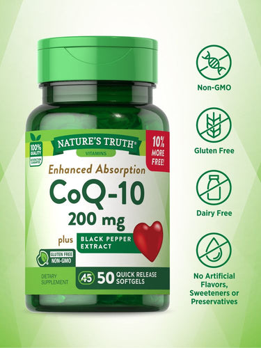 CoQ-10 200 mg with Black Pepper