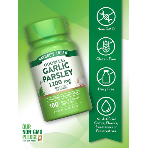 A bottle of 100 softgels, each providing 1,200 mg per serving, displayed on a hand scale.