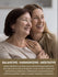 Two smiling women embracing, with text overlay: BALANCING • HARMONIZING • MEDITATIVE. Cedarwood's empowering and balancing qualities.