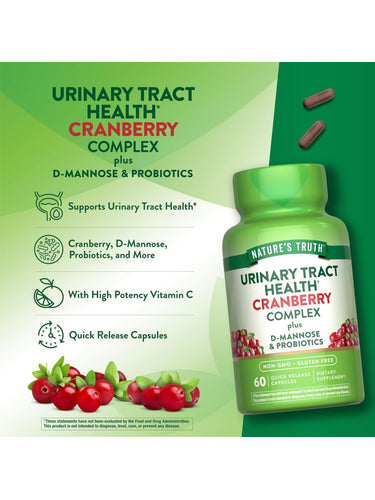Cranberry with D-Mannose | 60 Capsules