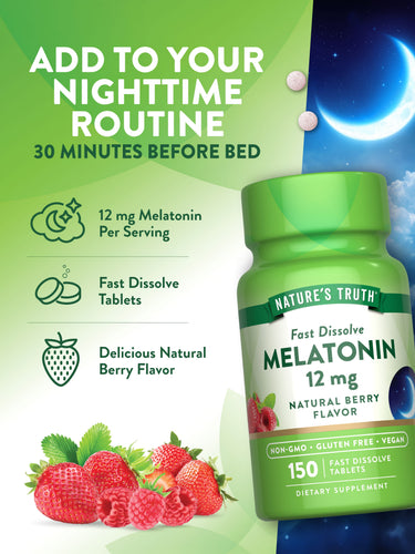 Melatonin 12 mg | 150 Tablets
