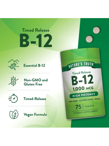Vitamina B-12 1000 mcg Liberación Prolongada