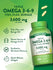 Triple Omega 3-6-9 3600 mg with Fish, Flax, Borage
