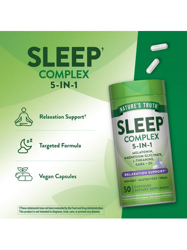 Melatonin Sleep Complex | 50 Capsules