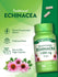 Two light tan Traditional Echinacea capsules, each equivalent to 1,300 mg, displayed on a bulk_scale.