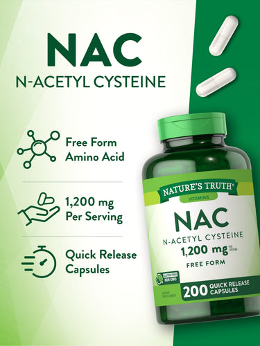 NAC N-Acetyl Cysteine | 1,200mg
