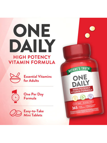 One Daily Women's and Men's Essential Multivitamin