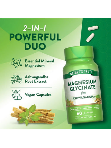 Glicinato de Magnesio con Ashwagandha