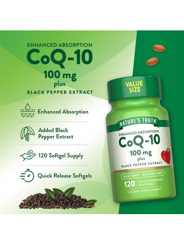 CoQ-10 100 mg con Pepe Nero