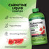 Product highlights graphic stating Sour Watermelon Flavor, 3 Types of Carnitine, and Advanced Energy Metabolism benefits.
