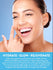 Smiling young woman touching cheek. Text reads: HYDRATE • GLOW • REJUVENATE. Serum for fine lines and hydration.