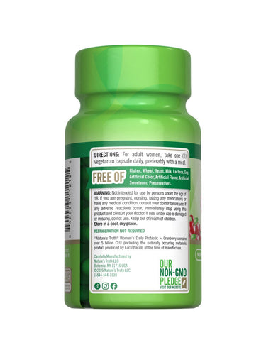 Probiotics for Women with Cranberry | 5 Billion CFU
