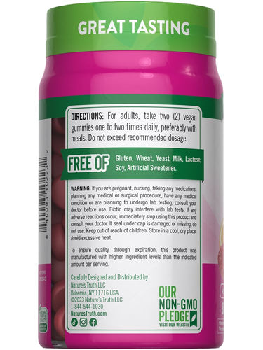 Hair Skin and Nails with 2500 mcg of Biotin