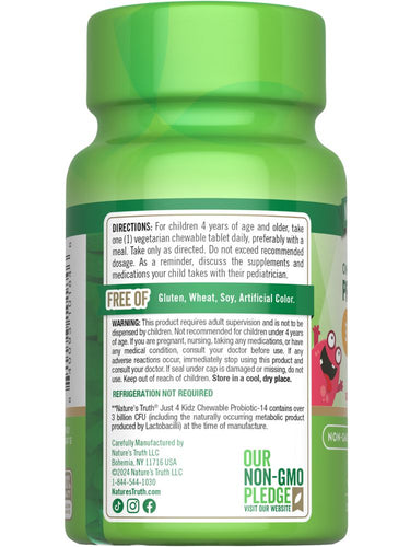 Kids Probiotic 3 Billion CFU | Chewables