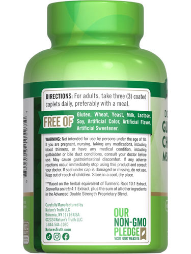 Complejo de Glucosamina Condroitina MSM y Cúrcuma | Doble Fuerza