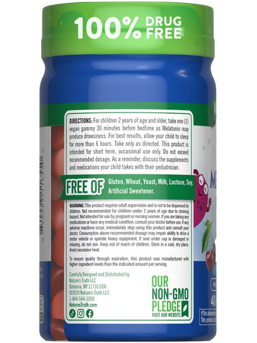 Kids Melatonin 1 mg | Low Dose
