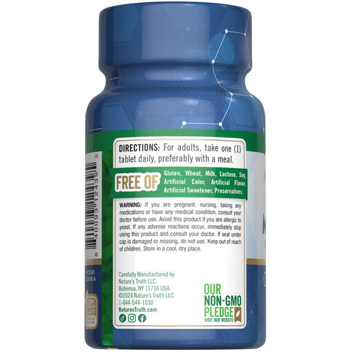 NT Trace Minerals bottle with 90 tablets on a scale.
