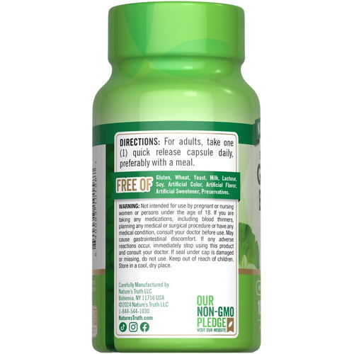 View 7 A hand holding NT Ginkgo 120 mg and Bacopa 100 mg quick release capsules.