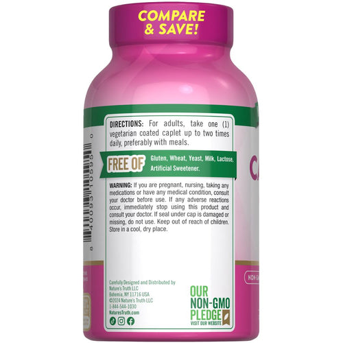 A bottle of 600 mg Calcium with Vitamin D3 caplets, displayed on a hand scale, emphasizing supplement dosage and usage.