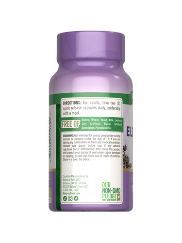 Black Elderberry Capsules | 100 Count