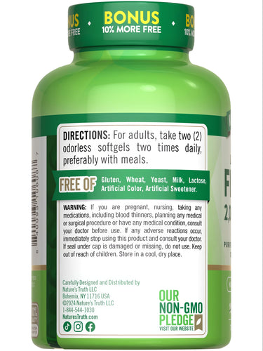 Fish Oil 2000 mg Odorless | Lemon Flavor