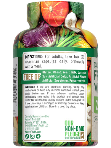 Fruit and Veggies Supplement | 120 Vegetarian Capsules