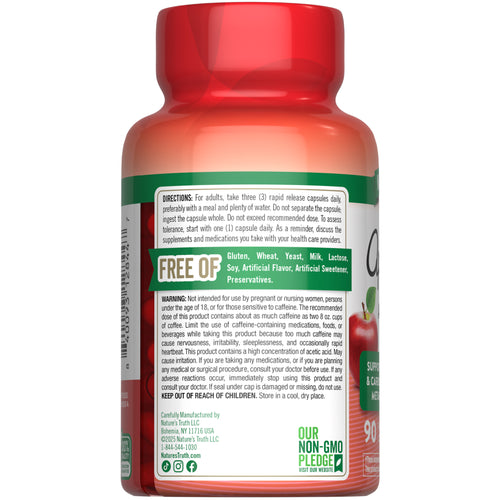 NT Apple Lean rapid release capsules, 90-count bottle.
