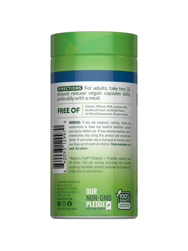 Probiotic & Prebiotic Pills | 60 Billion CFU