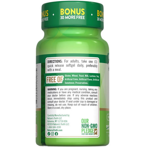 View 7 A bottle of NT D3 5000 IU (125 mcg) with 100+30 softgels is shown against a hand-scale background, emphasizing its value.