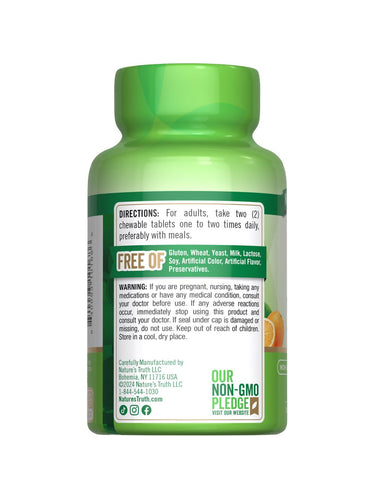 Vitamin C 1000 mg mit Hagebutten | Kau-Tabletten