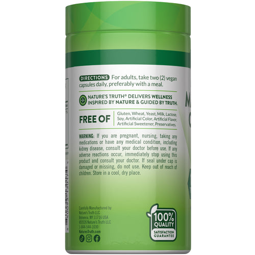 NT 10 Mag Solutions Complete bottle containing 60 vegan capsules.