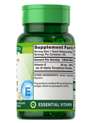 Vitamin E 90 mg (200 IU)