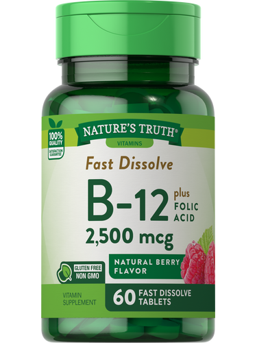 Vitamin B-12 2500 mcg with Folic Acid