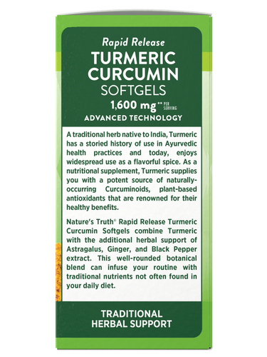 Turmeric Curcumin Complex 1600 mg Complex with Ginger and Black Pepper