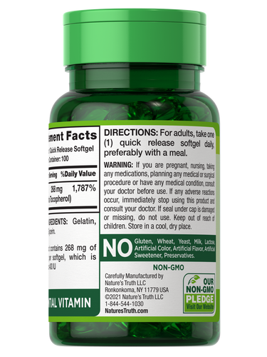 Vitamin E 268 mg (400 IU) | Natural