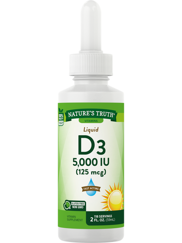 Vitamin D3 5000 IU (125 mcg) Liquid