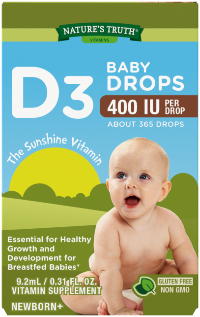 Vitamin D3 Baby Liquid Drops 400 IU (10 mcg)