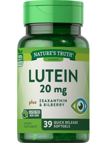 Lutein 20 mg with Zeaxanthin, Bilberry